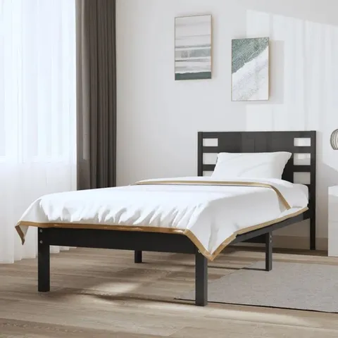 BOXED ALGIRD SOLID WOOD BED (1 BOX)