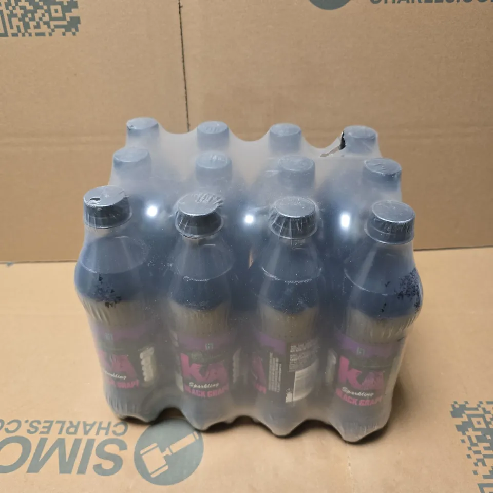KA BLACK GRAPE SPARKLING SOFT DRINK - 12 X 500ML