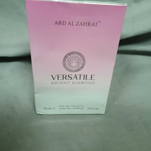 BOXED AND SEALED ARD AL ZAHRAT VERSATILE BRIGHT DIAMOND EAU DE TOILETTE 100ML