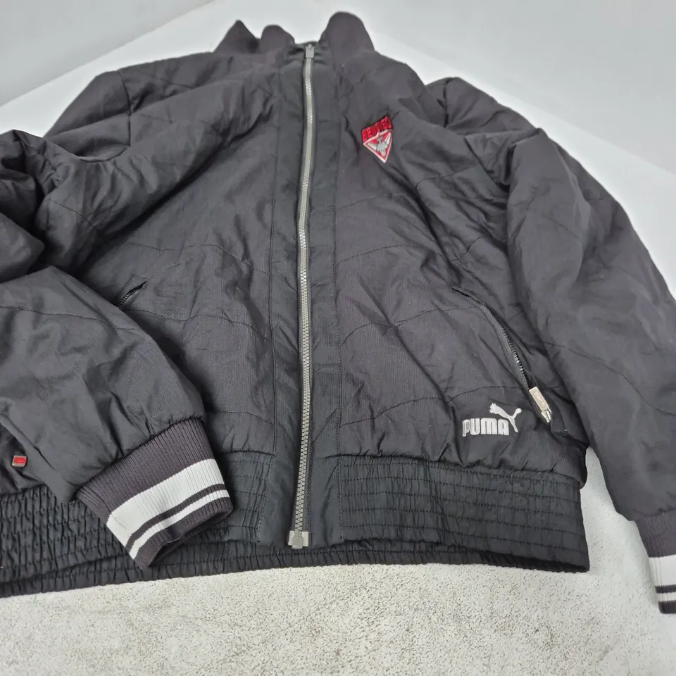 PUMA MEN'S QUILTED BOMBER JACKET – BLACK, SIZE M (UK M)