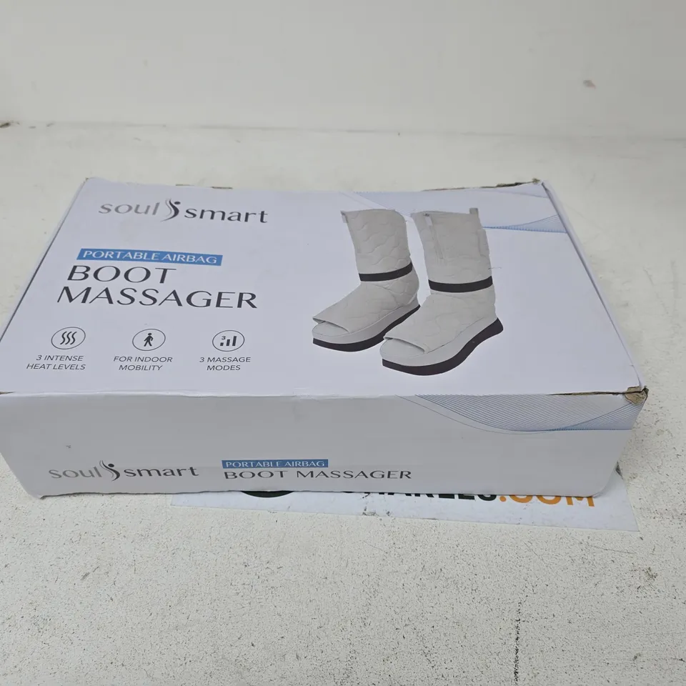 SOULSMART PORTABLE AIRBAG BOOT MASSAGER – BOXED