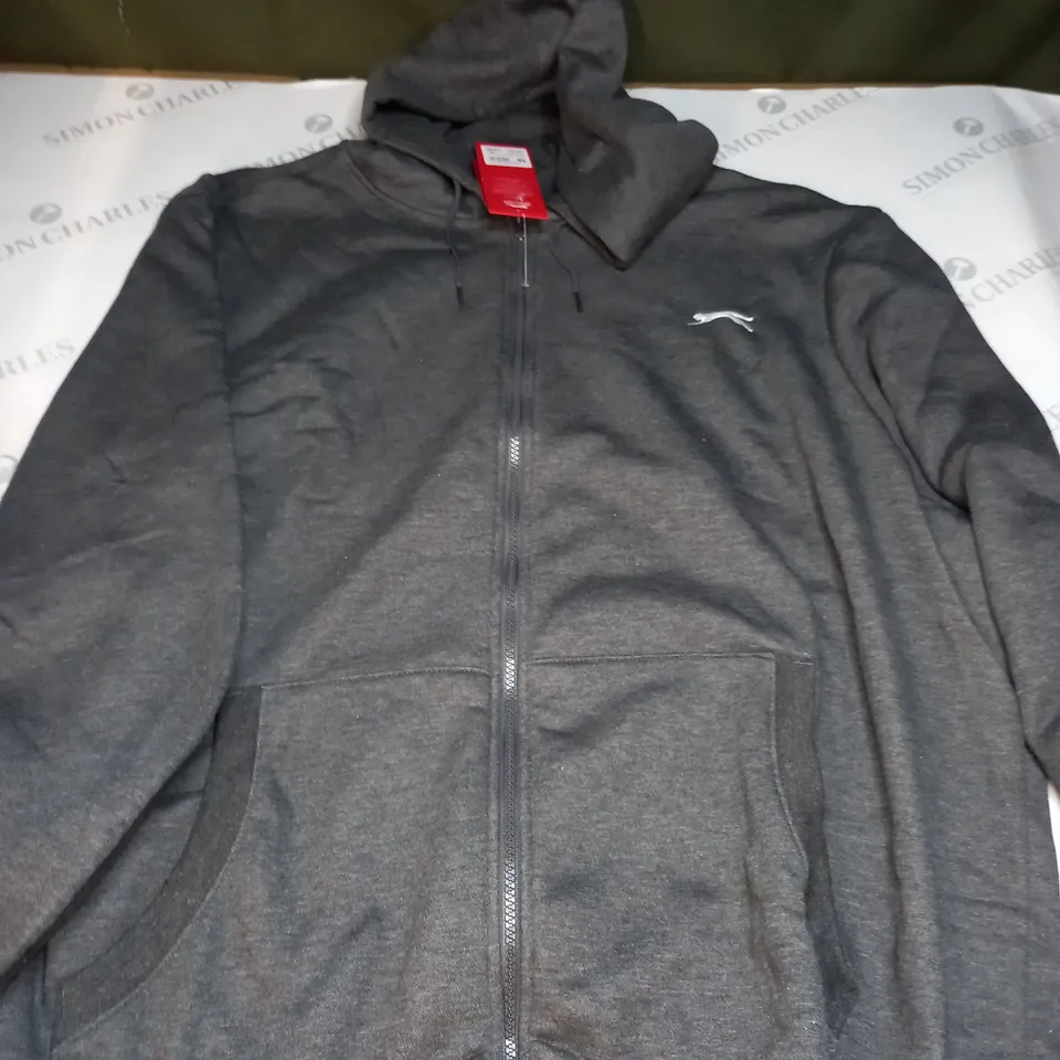 SLAZENGER NAVY ZIP THROUGH HOODIE - 3XL