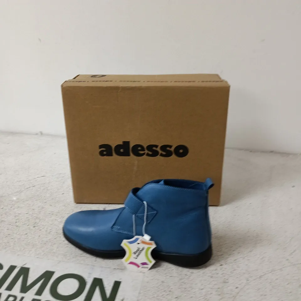 BOXED ADESSO BLUE ANKLE BOOT - EUR 37 
