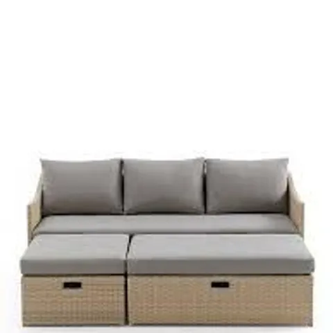 BOXED SARASOTA MULTI-FUNCTION CHAISE & SOFA (1 BOX)