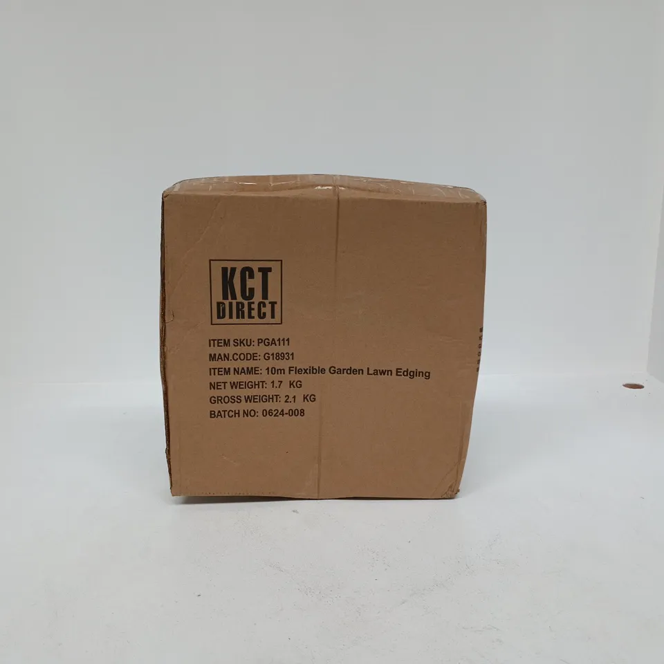 KCT DIRECT 10M FLEXIBLE GARDEN LAWN EDGING BOXED