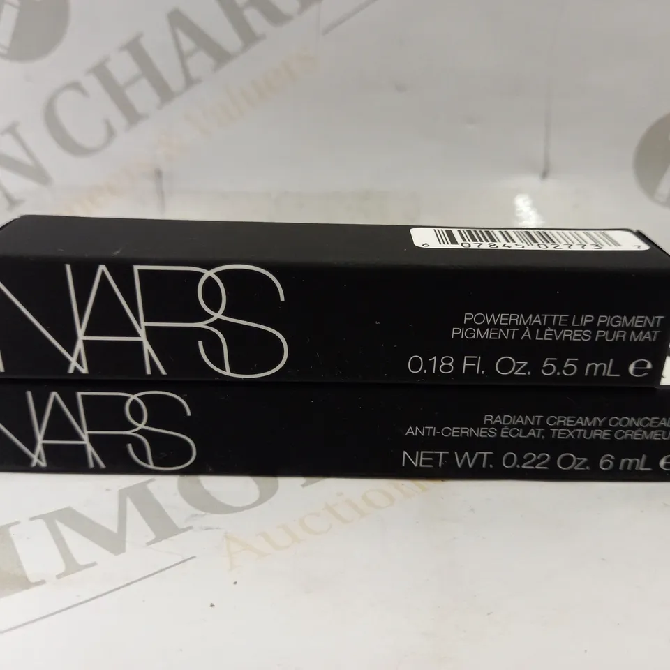 TWO NARS ITEMS INCLUDING POWERMATTE LIP PIGMENT (STARWOMAN 2773) AND RADIANT CREAMY CONCEALER (MEDIUM 1 CUSTARD)