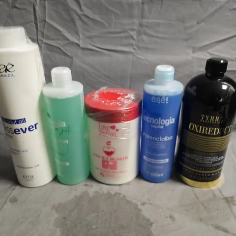 APPROXIMATELY 15 ASSORTED HEALTH & BEAUTY PRODUCTS TO INCLUDE LOVE TOX, COCNUT OIL ETC.....