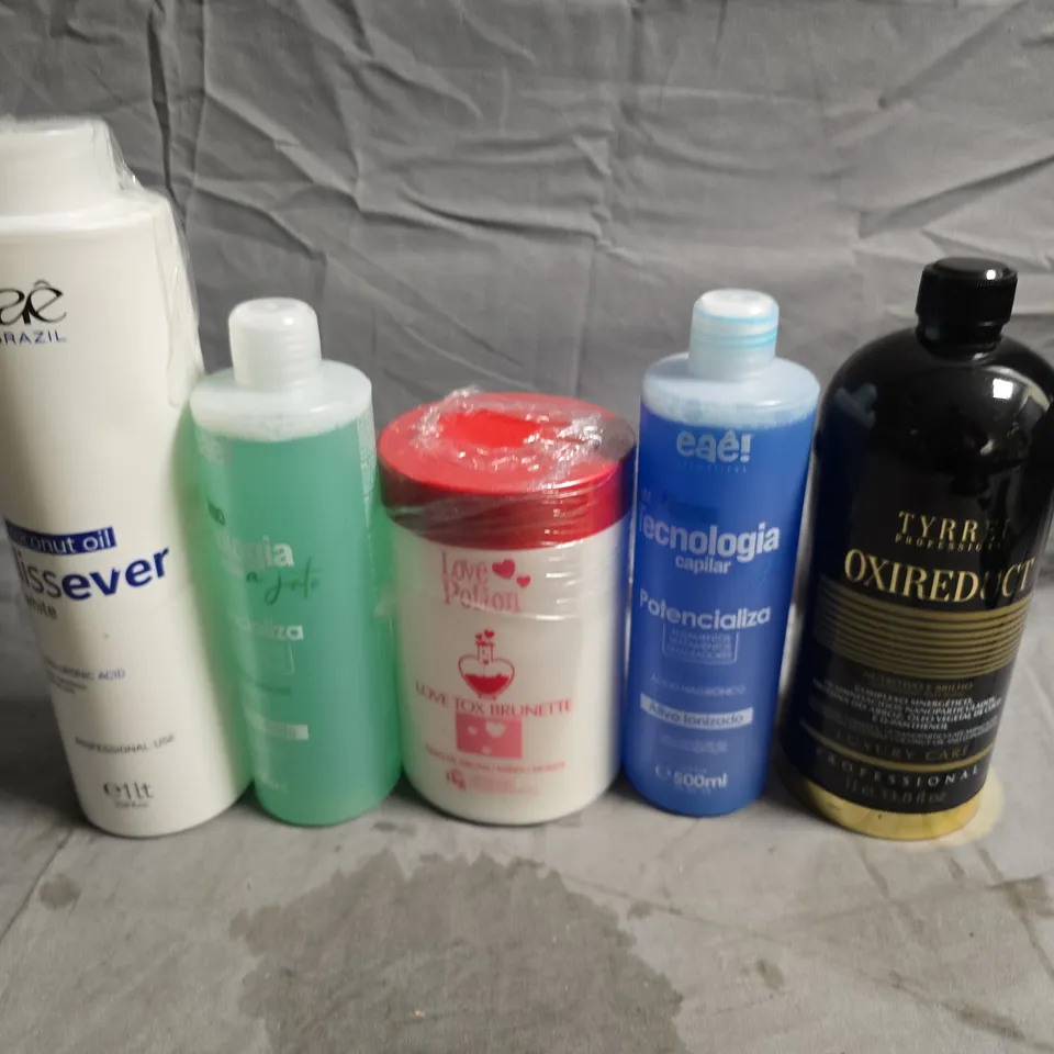 APPROXIMATELY 15 ASSORTED HEALTH & BEAUTY PRODUCTS TO INCLUDE LOVE TOX, COCNUT OIL ETC.....