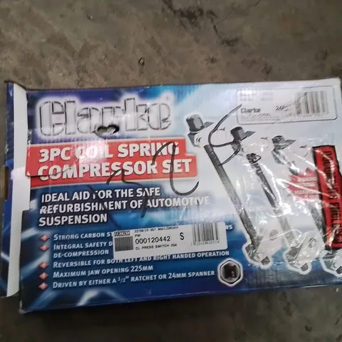 BOXED CLARKE 3PC COIL SPRING COMPRESSOR KIT