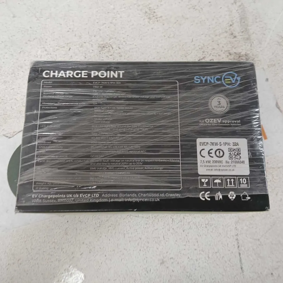 SYNC EV CHARGE POINT – 7KW, 1PH, 32A (BOXED)
