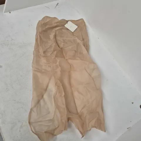 DISSH SIAN GOLD ORGANZA MIDI SKIRT - SIZE 10