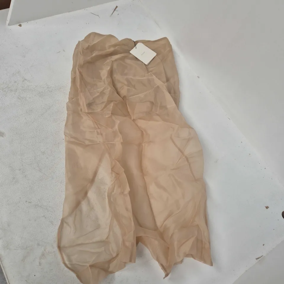 DISSH SIAN GOLD ORGANZA MIDI SKIRT - SIZE 10