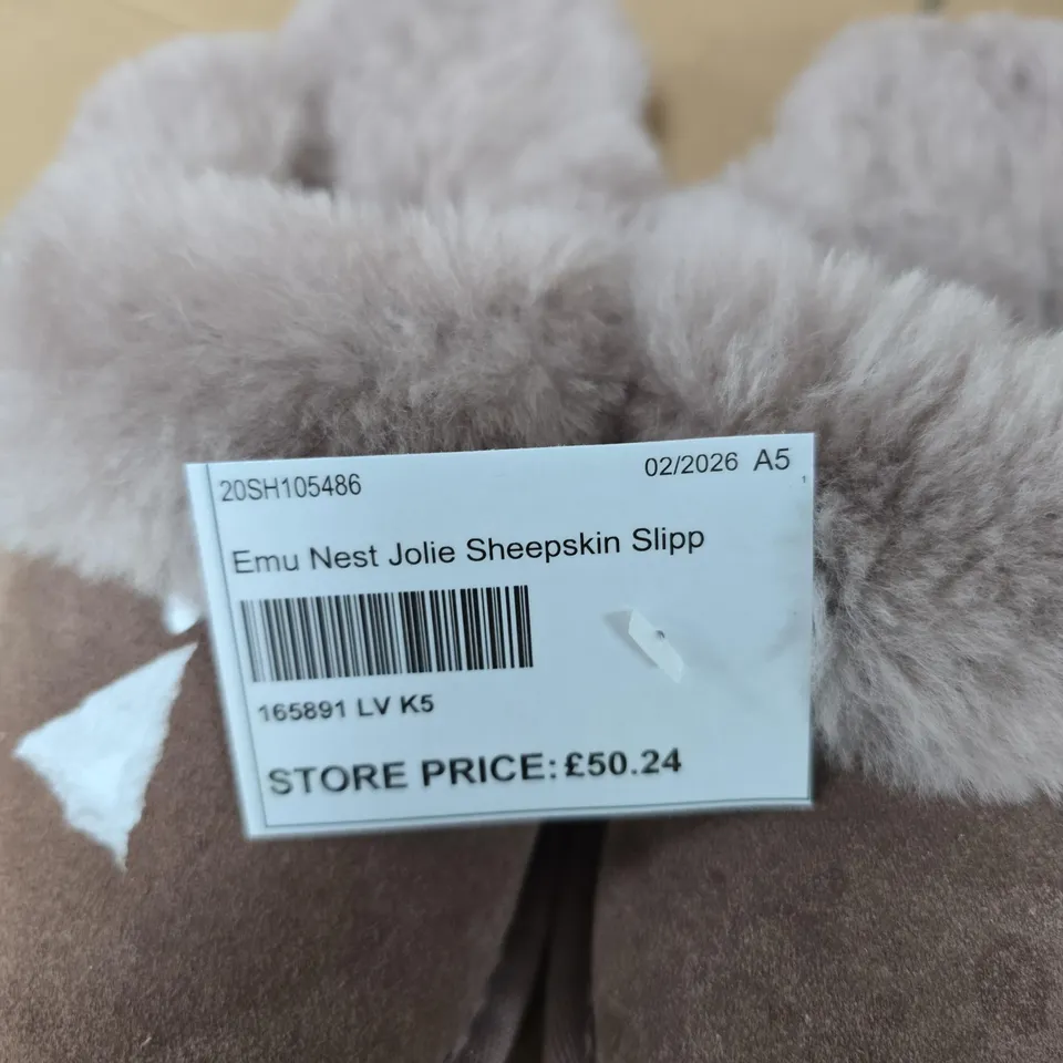 EMU AUSTRALIA NEST JOLIE SHEEPSKIN SLIPPERS – DEEP PLUM, WOMEN’S UK 5