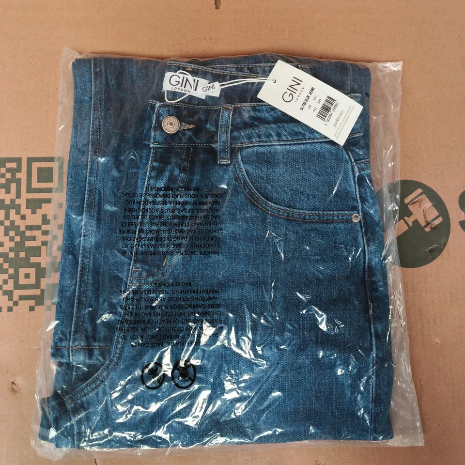 BAGGED GINI JEANS IN BLUE SIZE UK 10
