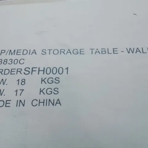 PALLET CONTAINING LARGE QUANTITY OF LP/MEDIA STORAGE TABLE -WALNUT-