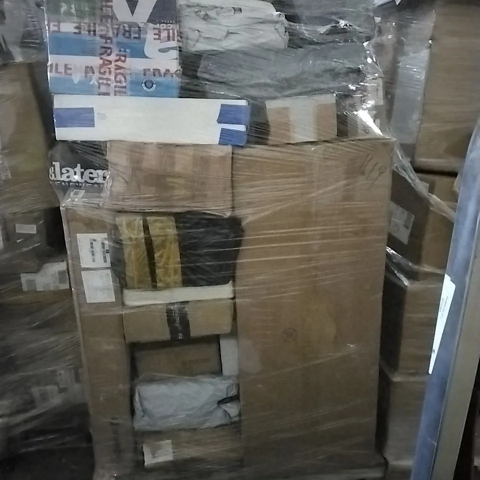 PALLET OF HOUSEHOLD ITEMS TO INCLUDE VACUUM CLEANER,  WIRELESS CAR PLAY ADAPTER, HEAD SHAVER AND OTHER ASSORTED ITEMS...