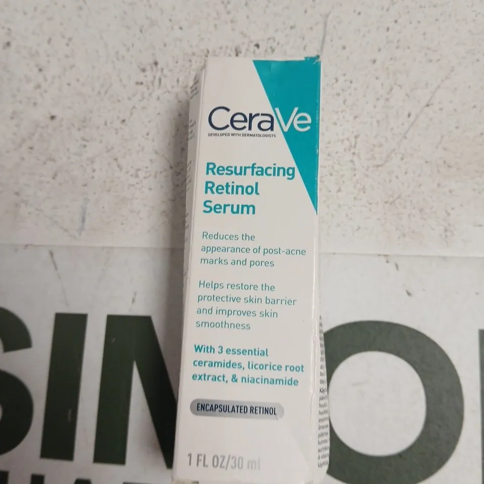 CERAVE RESURFACING RETINOL SERUM – ENCAPSULATED RETINOL, 30 ML (1 FL OZ)