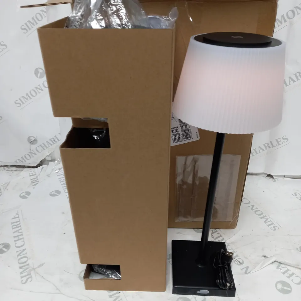 SFIXX SET OF 2 INDOOR OUTDOOR TOUCH TABLE LIGHTS BLACK