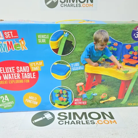 DELUXE SAND & WATER TABLE PLAY SET – BOXED (18M+)