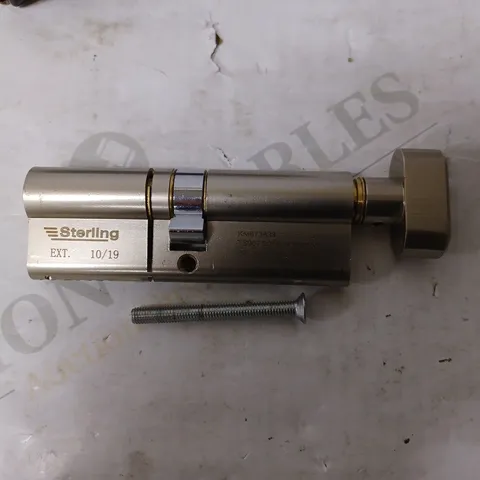 STERLING ETD4545 TS007 3 STAR POLICE APPROVED EURO DOOR CYLINDER DOUBLE FINISH BRASS AND SATIN NICKEL