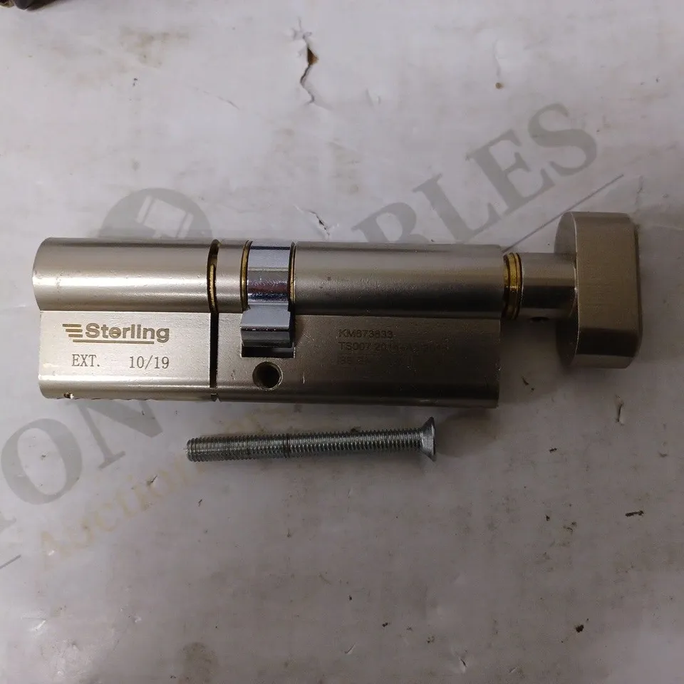STERLING ETD4545 TS007 3 STAR POLICE APPROVED EURO DOOR CYLINDER DOUBLE FINISH BRASS AND SATIN NICKEL
