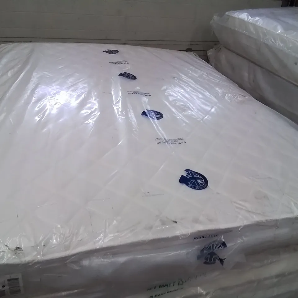QUALITY BAGGED DESIGNER KING SIZE 150cm AIRSPRUNG LUXURY QUILTED MEDIUM MATTRESS RRP £259