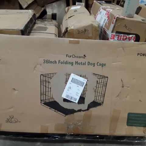 BOXED FUR DREAMS 36INCH METAL DOG CAGE 