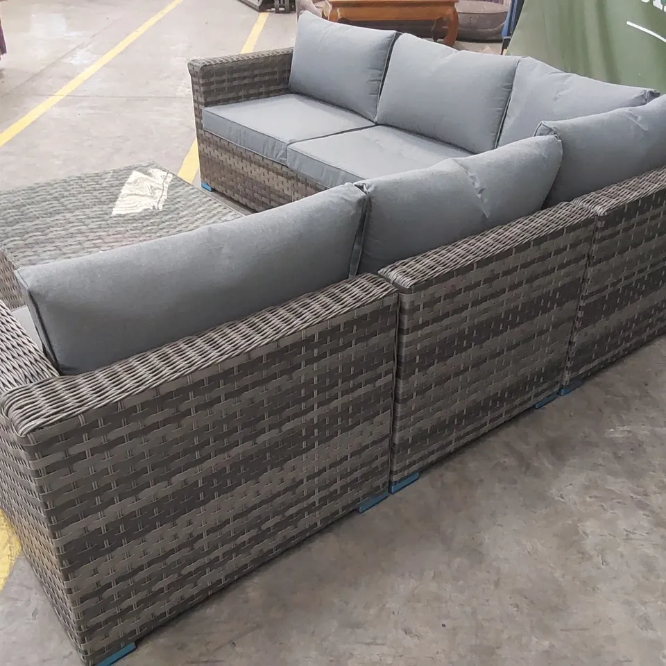 BRAND NEW MODULAR OUTDOOR RATTAN SOFA SET RRP £1195