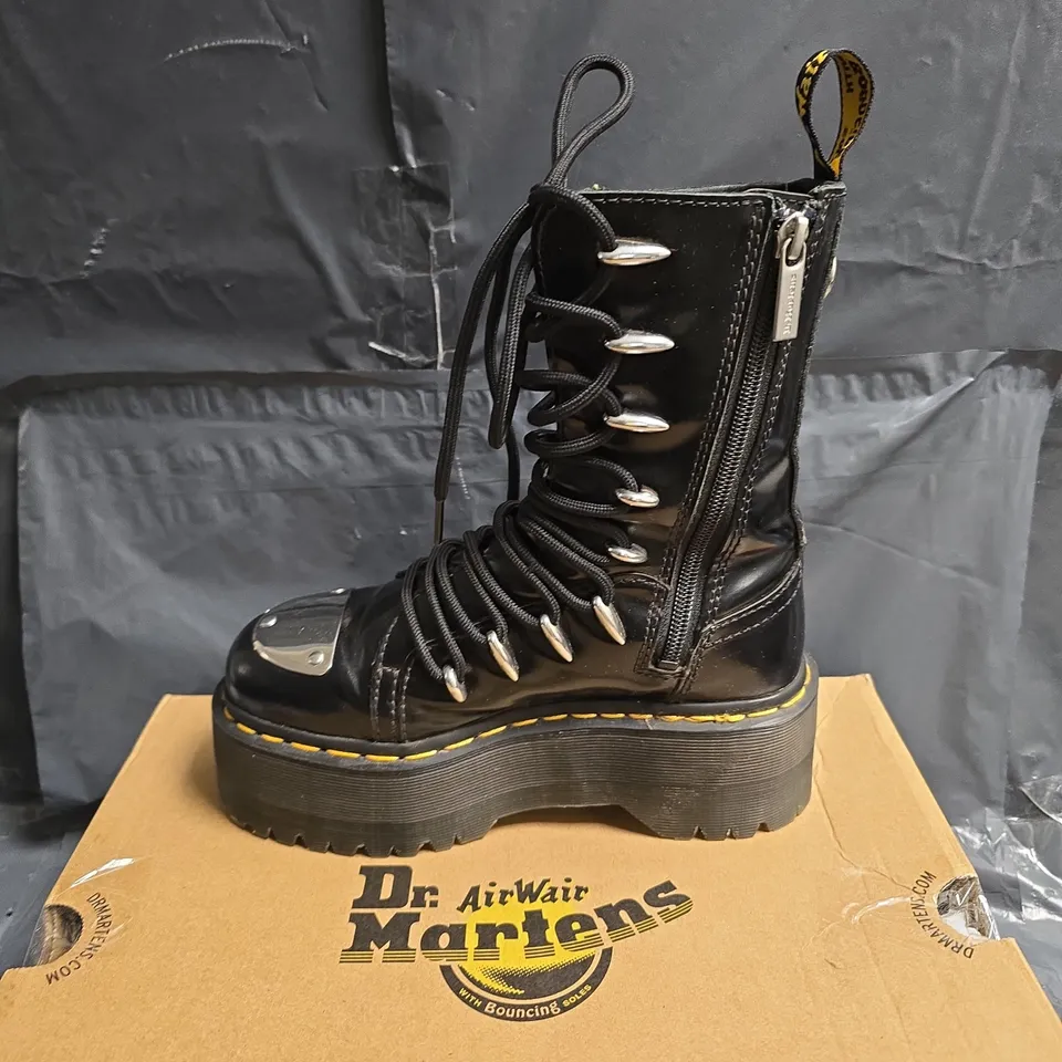 DR. MARTENS JADON HI LTT MAX BLACK BOOTS – UK 3 (EU 36)