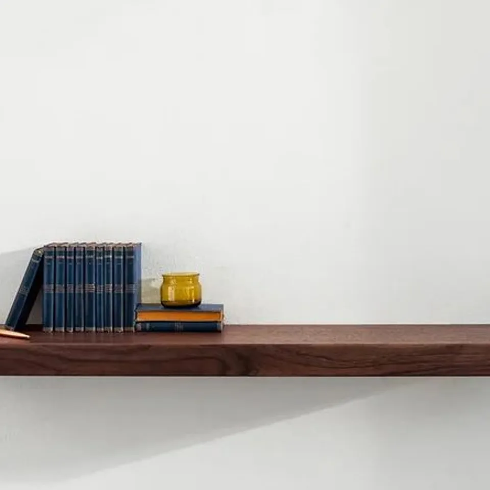BOXED DOBSON ELM SOLID WOOD FLOATING SHELF 