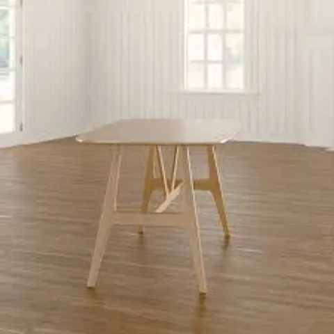 BOXED CHANTILLY 75CM DINING TABLE - NATURAL OAK (1 BOX)