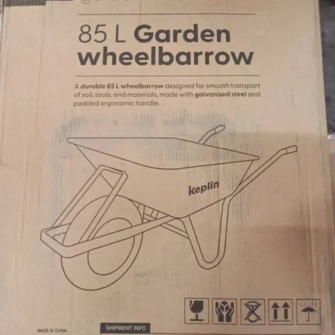 BOXED GARDEN WHEEL BARROW 