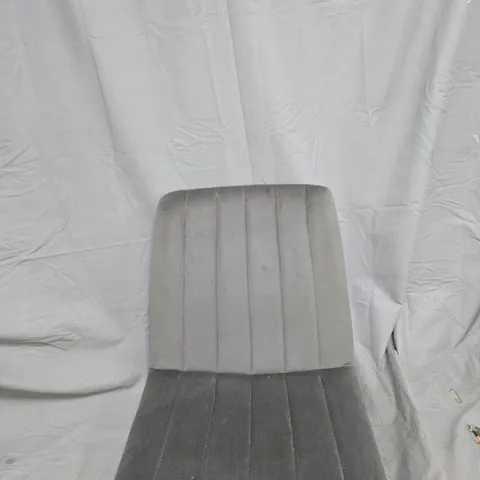 2X BOXED CHAIRS GREY WITH BOLTS AND LEGS