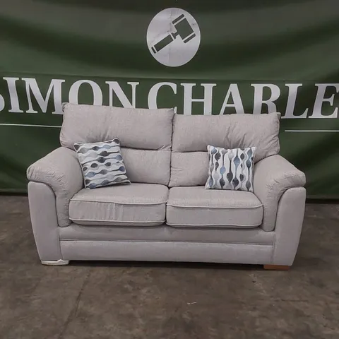 QUALITY DESIGNER PADSTOW FABRIC UPHOLSTERED 2 SEATER SOFA 