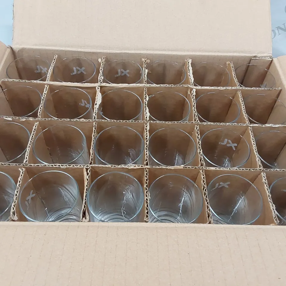 BOX OF APPROXIMATELY 40X EXCEL TUMBLER GLASSES - 150ML (1 BOX)