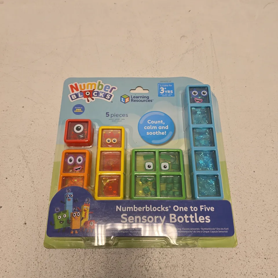 NUMBERBLOCKS ONE TO FIVE SENSORY BOTTLES
