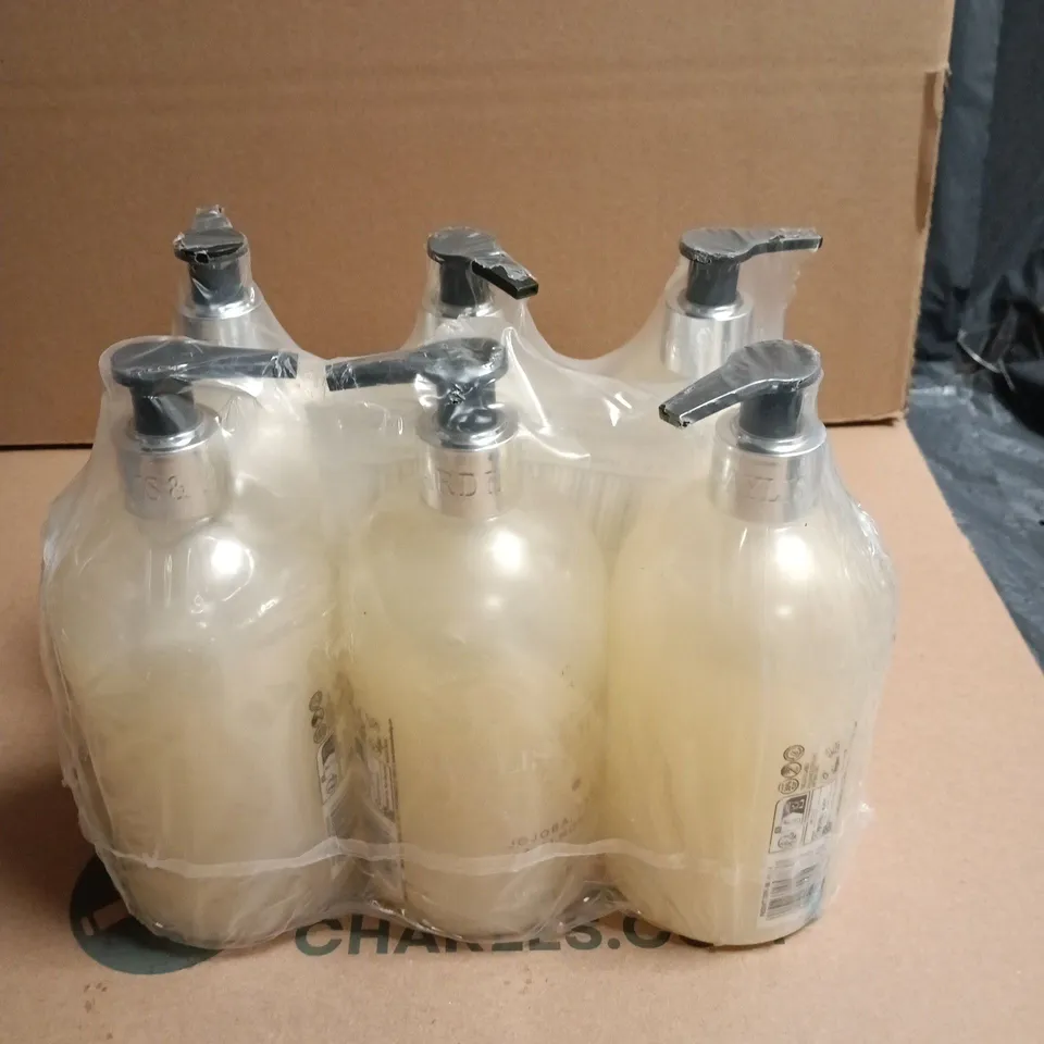 LOT OF 6 OF BAYLIS & HARDING LUXURY HAND WASH 500ML PER BOTTLE