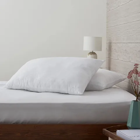 SUPERSOFT BY COZEE HOME SET OF 2 EMBOSSED MICRO-FRESH PILLOWS