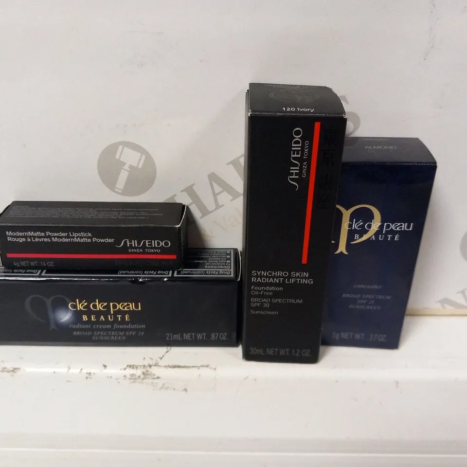 APPROXIMATELY 29 ASSORTED SHISEIDO AND CLE DE PEAU COSMETICS TO INCLUDE;