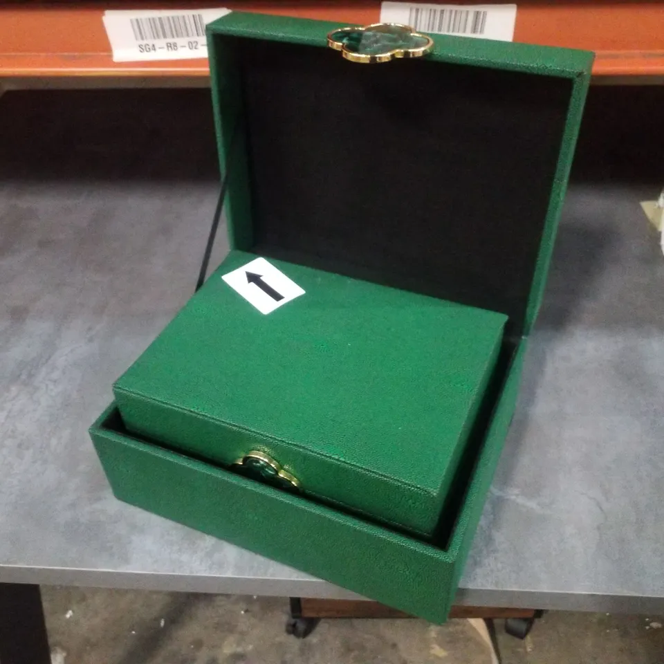 BOXED CHIC FAUX LITCHI JEWELLERY BOXES, STORAGE DECORATIVE CASE (SET OF 2)