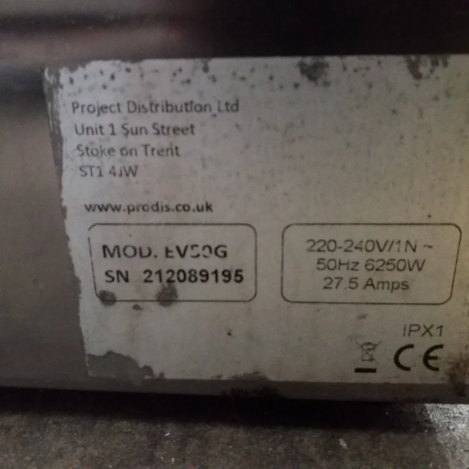 PRODIS EV50 CABINET DISHWASHER