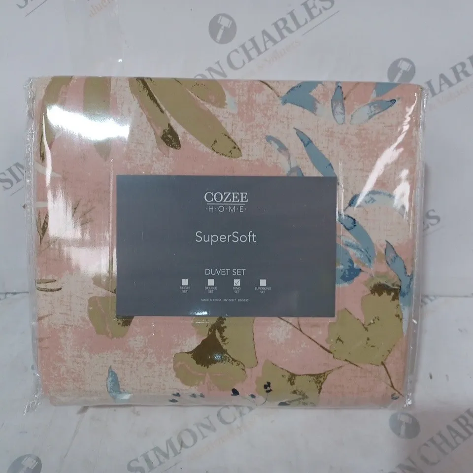 COZEE HOME SUPERSOFT DUVET SET - KING SIZE