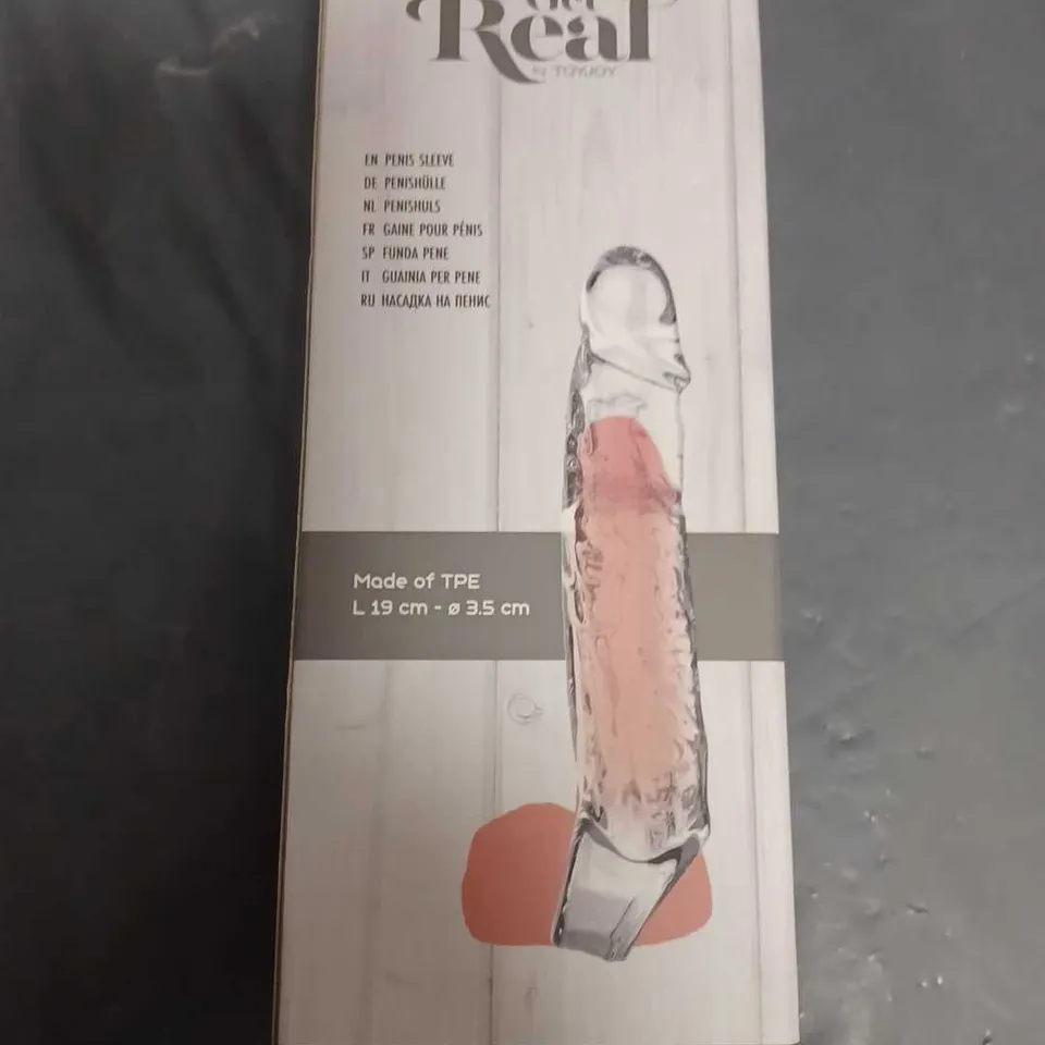 GET REAL 19CM PENIS ENLARGMENT SLEEVE