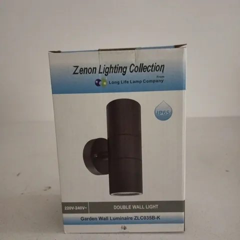 BOX OF APPROXIMATELY 12 ZENON LIGHTING COLLECTION DOUBLE WALL LIGHTS