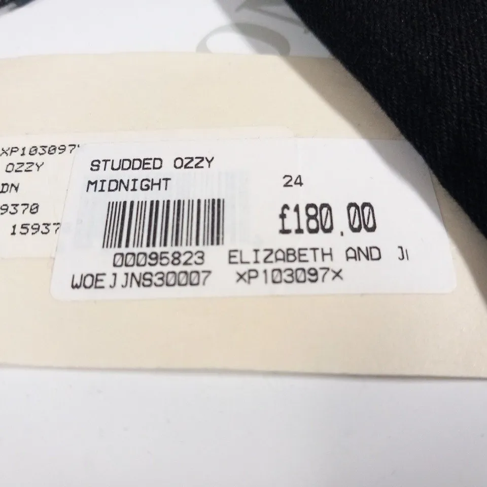 TEXTILE ELIZABETH AND JAMES STUDDED OZZY MIDNIGHT SIZE 24