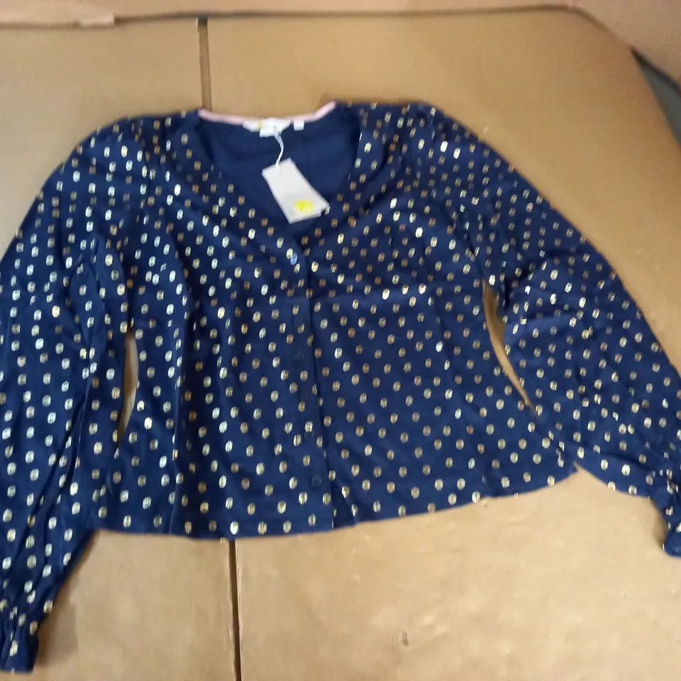 BODEN BUTTON FRONT SHIRT - UK 10