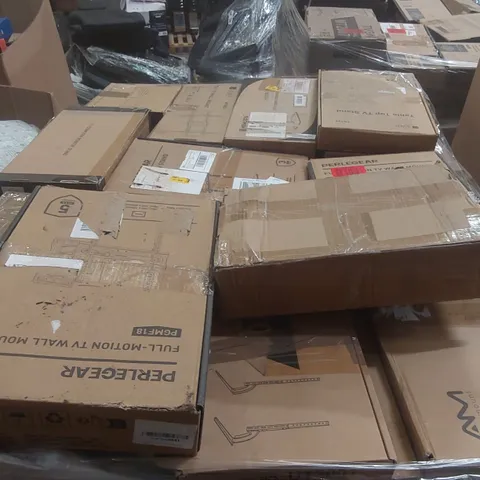 PALLET CONTAINING A LARGE QUANTITY OF ASSORTED TV BRACKETS ECT