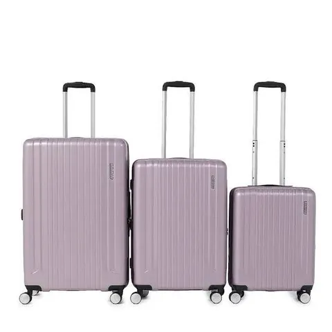 AMERICAN TOURISTER 3 PIECE SKY RAIL COMPLETE SUITCASE SET VIOLET