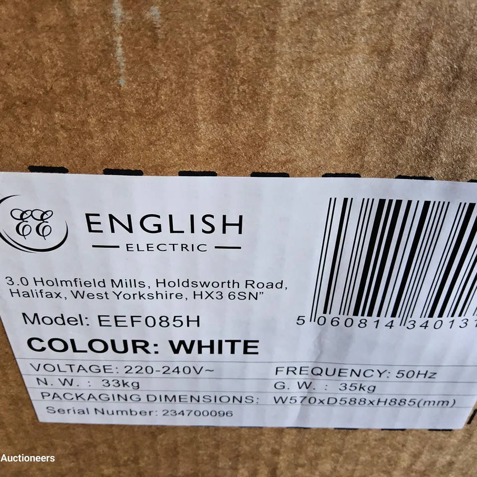 BOXED BRAND NEW ENGLISH ELECTRIC UNDER COUNTER FREEZER WHITE EEF085H