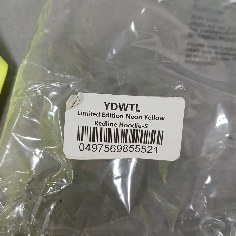 YOU DON'T WANT THIS LIFE LIMITED EDITION REDLINE HOODIE – NEON YELLOW, SIZE S